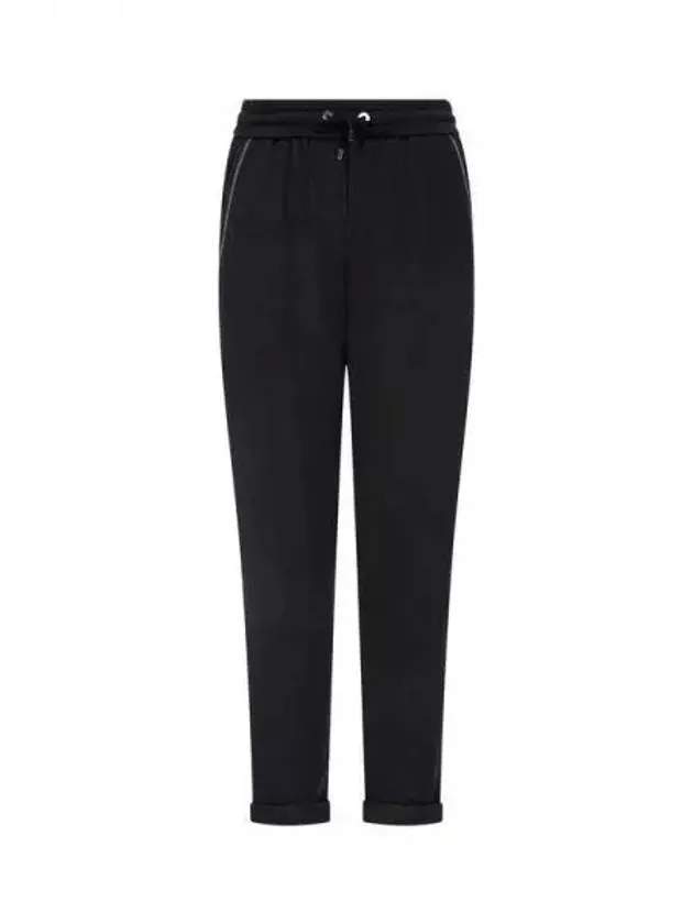 10 ePoint Women s Monili Pocket Banding Roll up Pants Black 270618