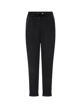 10 ePoint Women s Monili Pocket Banding Roll up Pants Black 270618