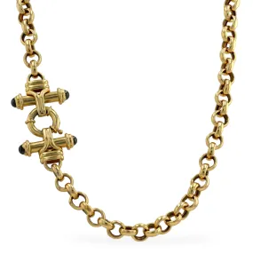 10K Yellow gold rollo Italian chain-12