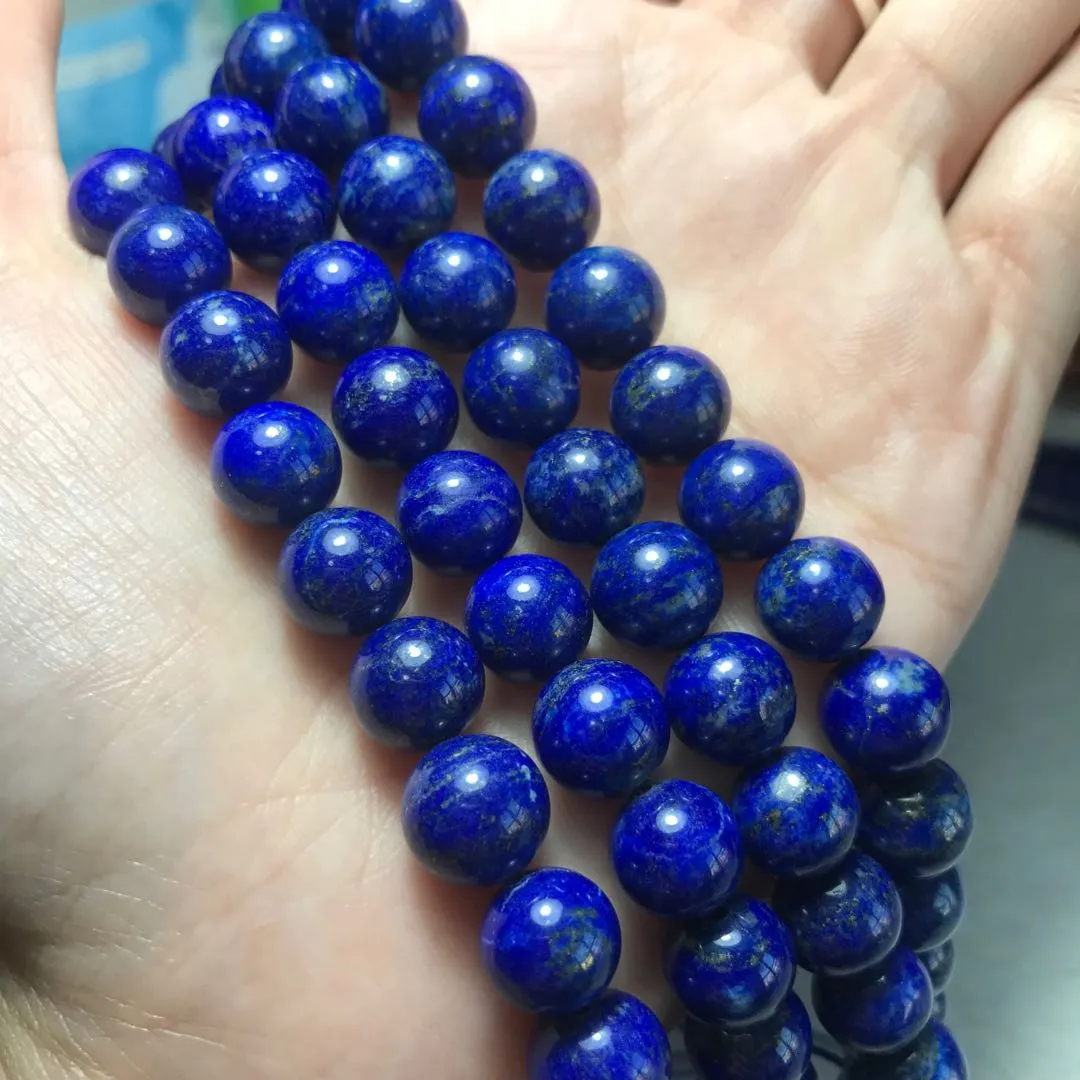 10mm Natural Lapis Lazuli Round Bead Strands DIY Jewelry Findings