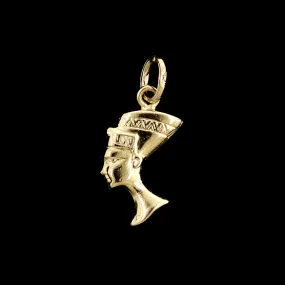 14K Yellow Gold Estate Nefertiti Charm