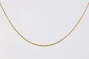 16" 14k Yellow Gold Rope Chain (3.36g.)