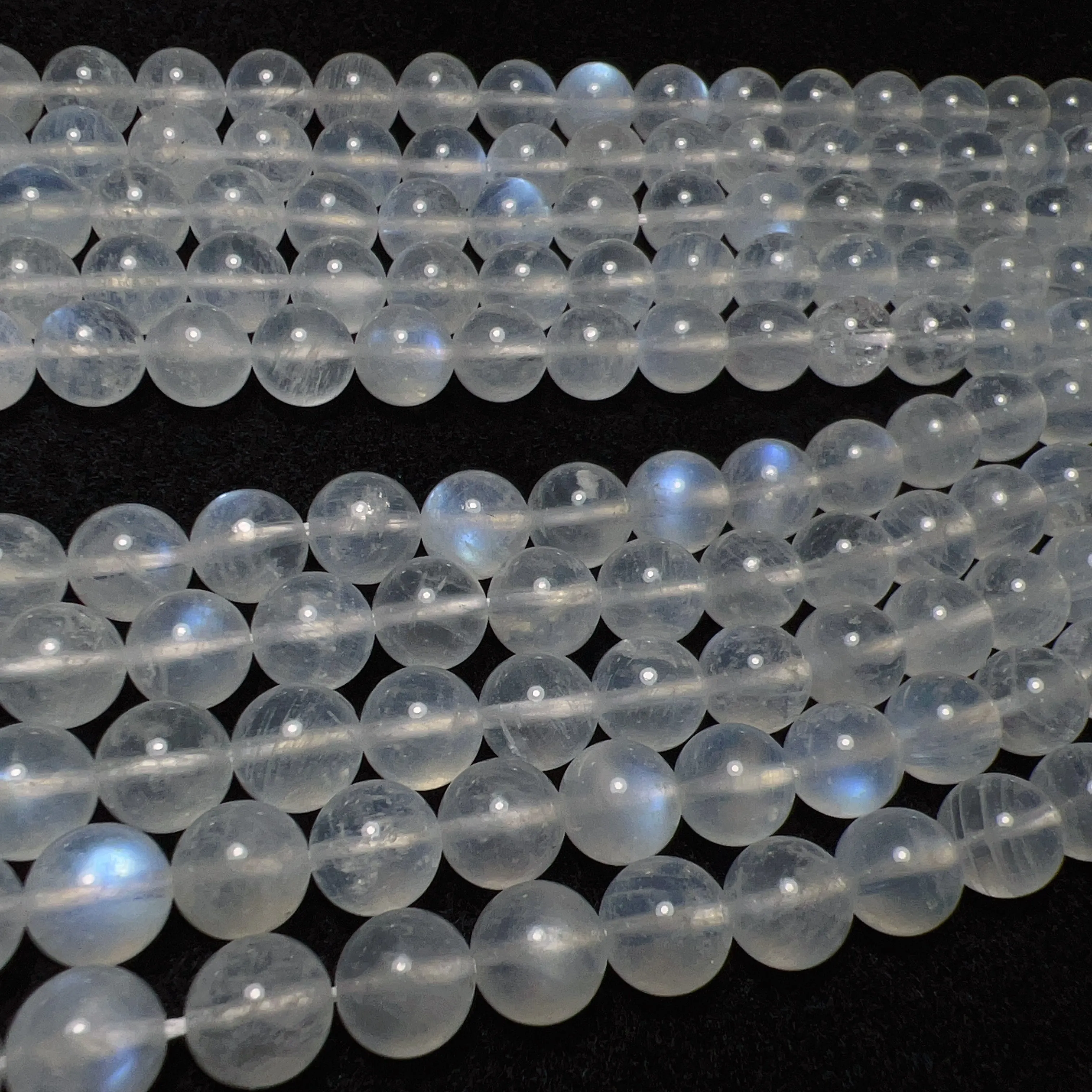 8mm Natural Blue Moonstone Round Bead Strands for DIY Jewelry Project