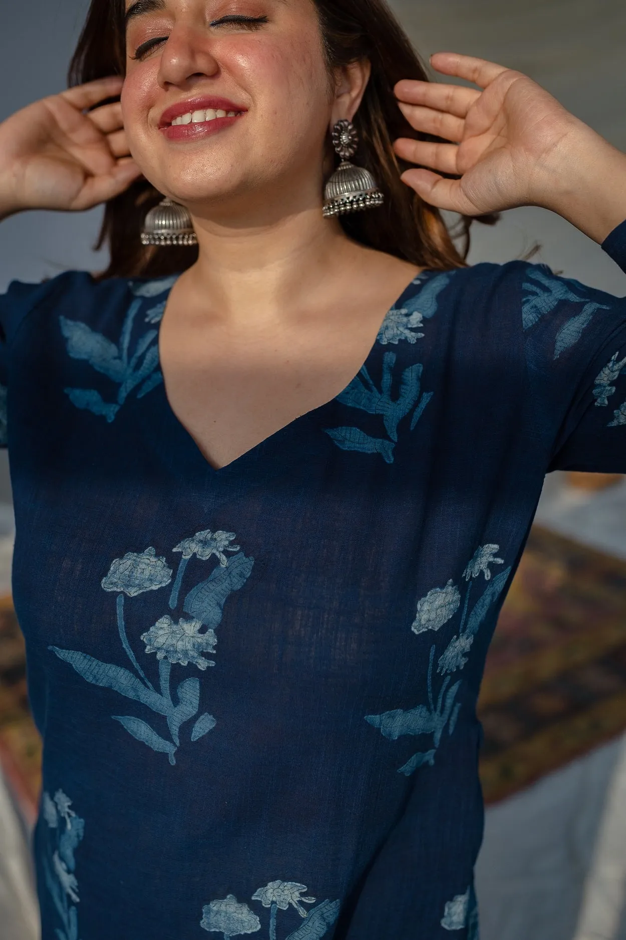 Aarushi Dabu Slub Cotton Kurta