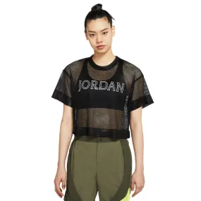 Air Jordan Women Short Sleeve Mesh Top