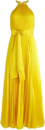 Alice   Olivia Yellow Halterneck Maxi Dress BNWT UK 6