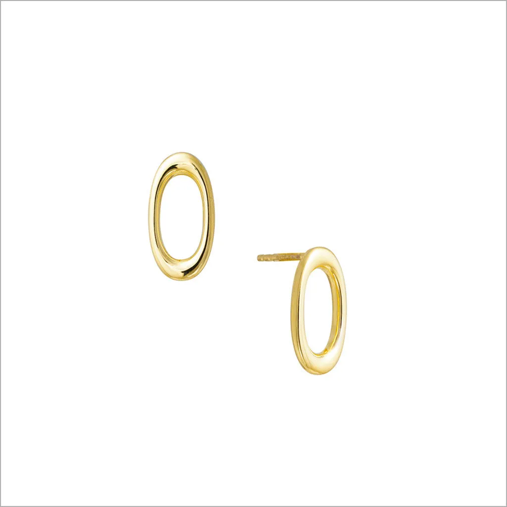 Allegra 18K Gold Stud Earrings