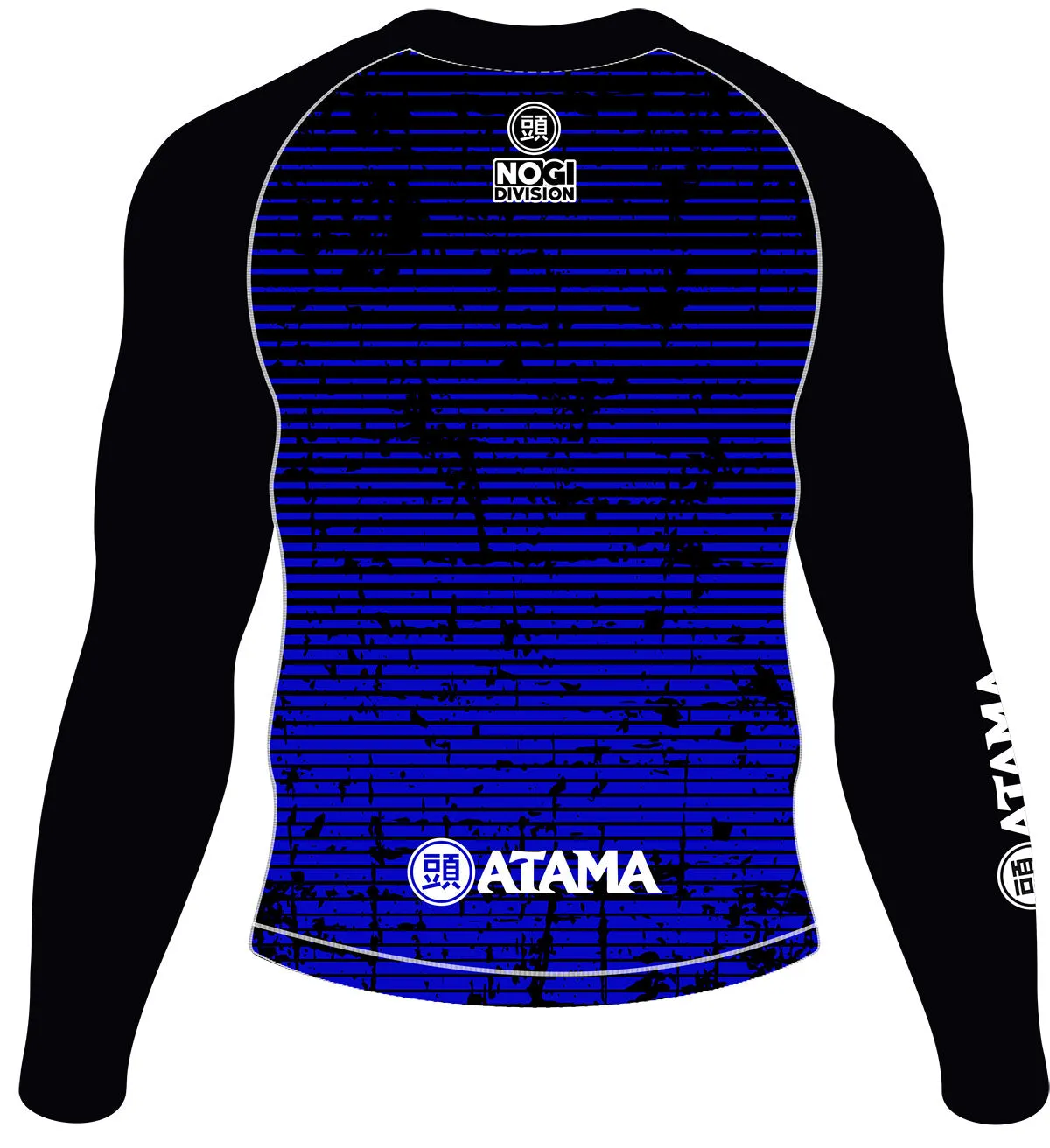 ATAMA BLUE RANKED RASH GUARD - LONG SLEEVE