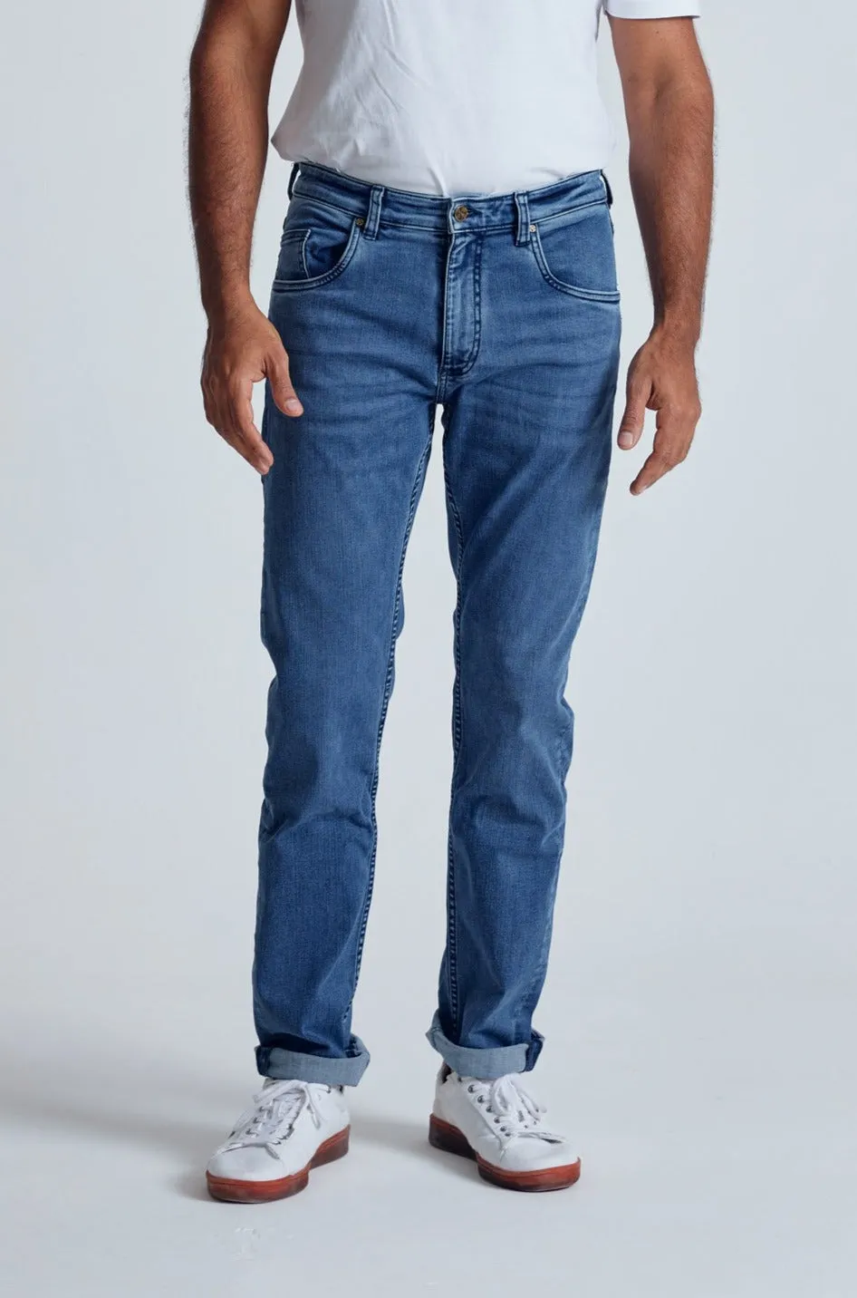 Azure Miles Slim Fit Jeans - GOTS Certified Organic Cotton and Recycled Polyester