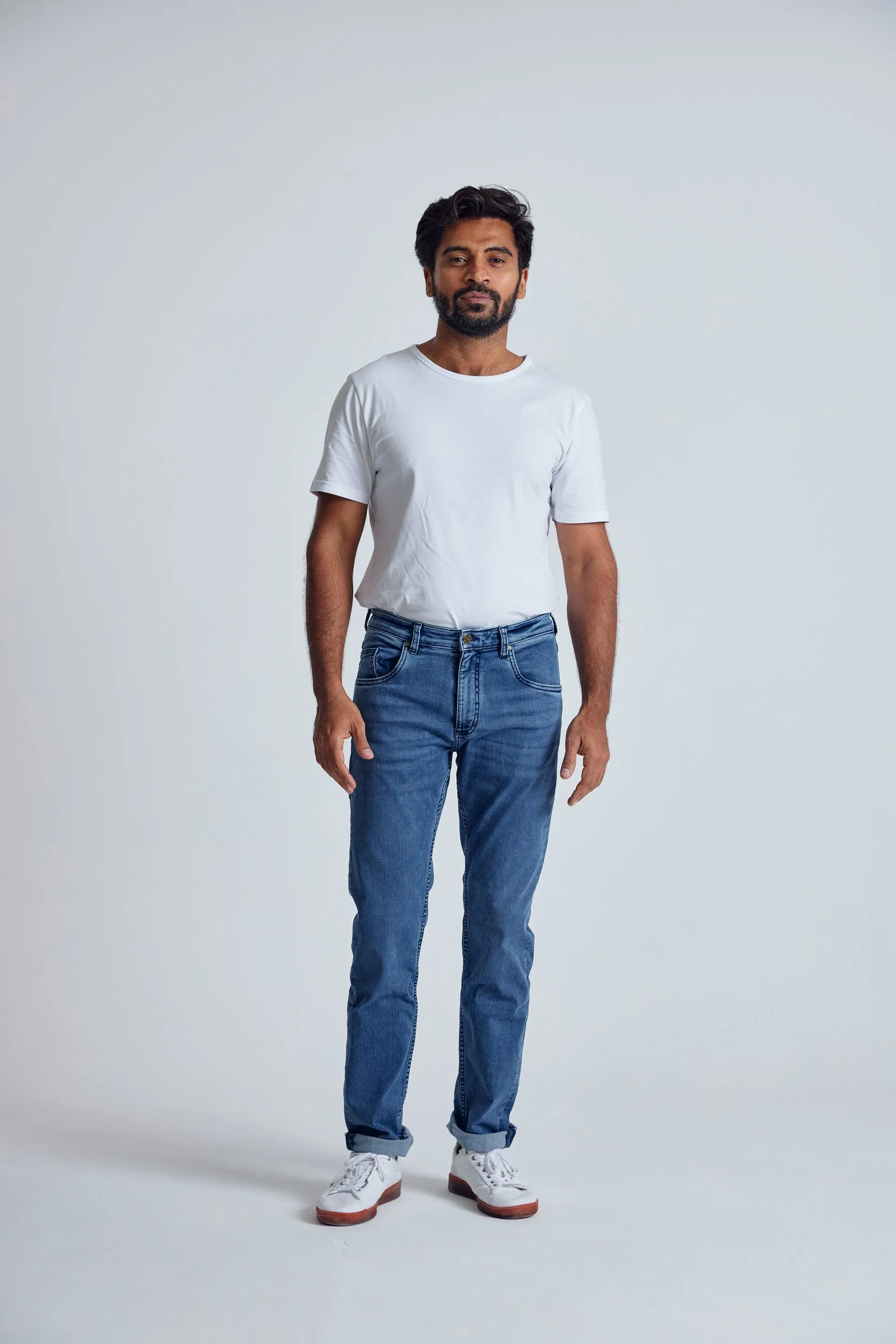 Azure Miles Slim Fit Jeans - GOTS Certified Organic Cotton and Recycled Polyester