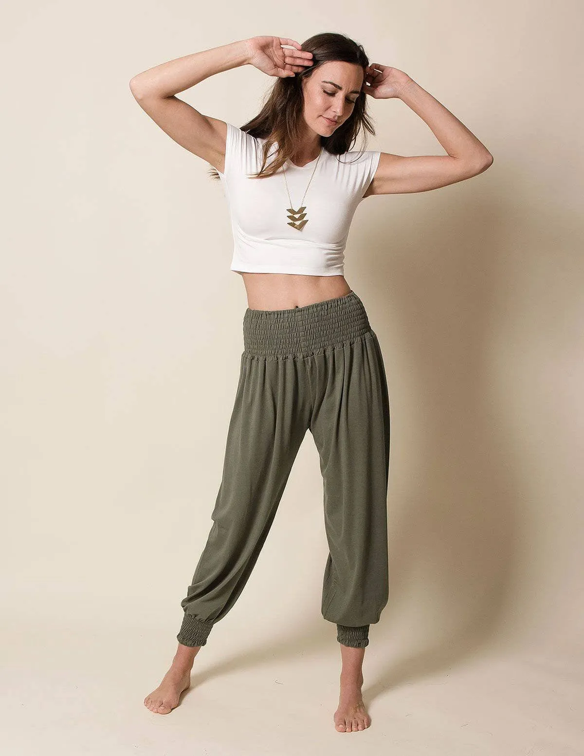 Bamboo / Organic Cotton Taj Pants - Olive