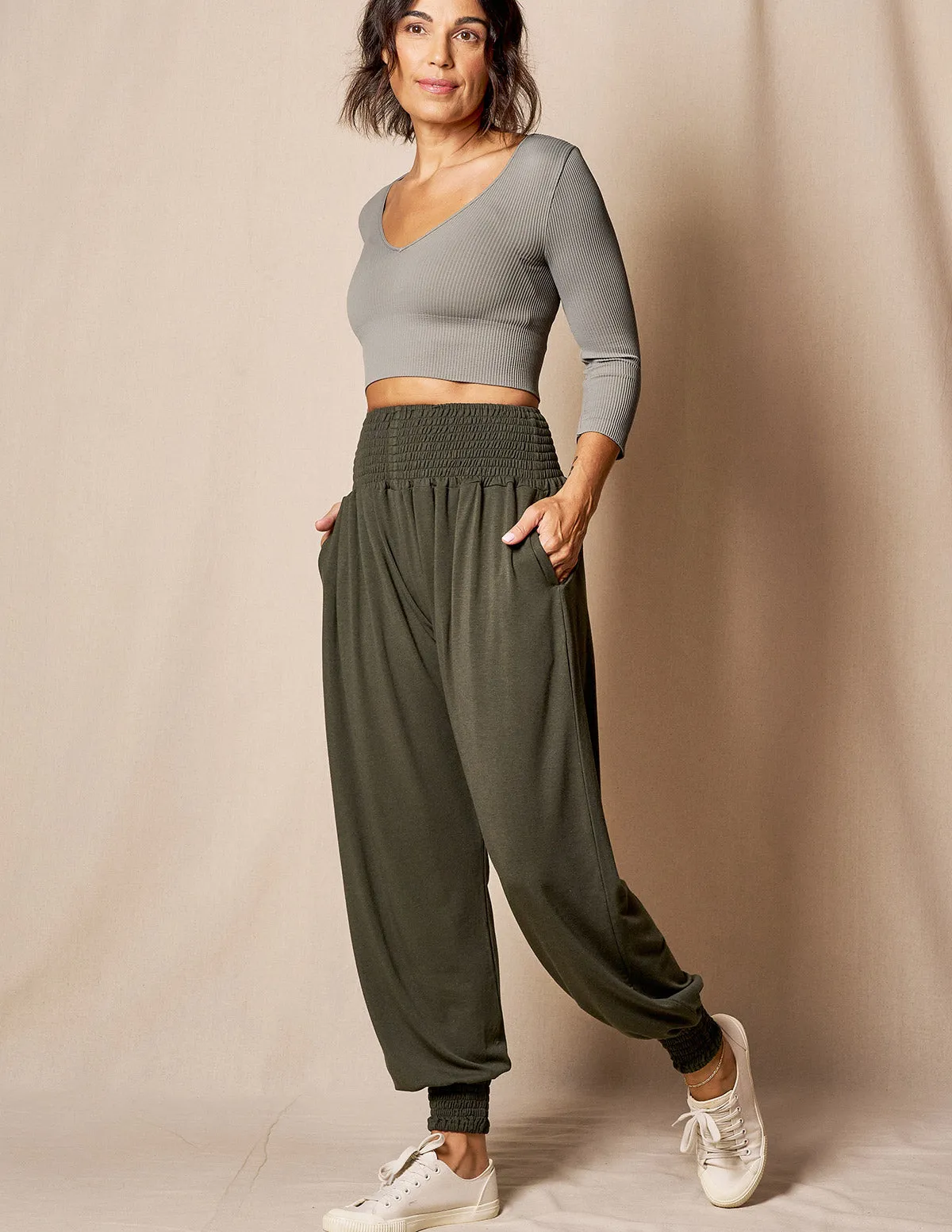 Bamboo / Organic Cotton Taj Pocket Pants - Juniper