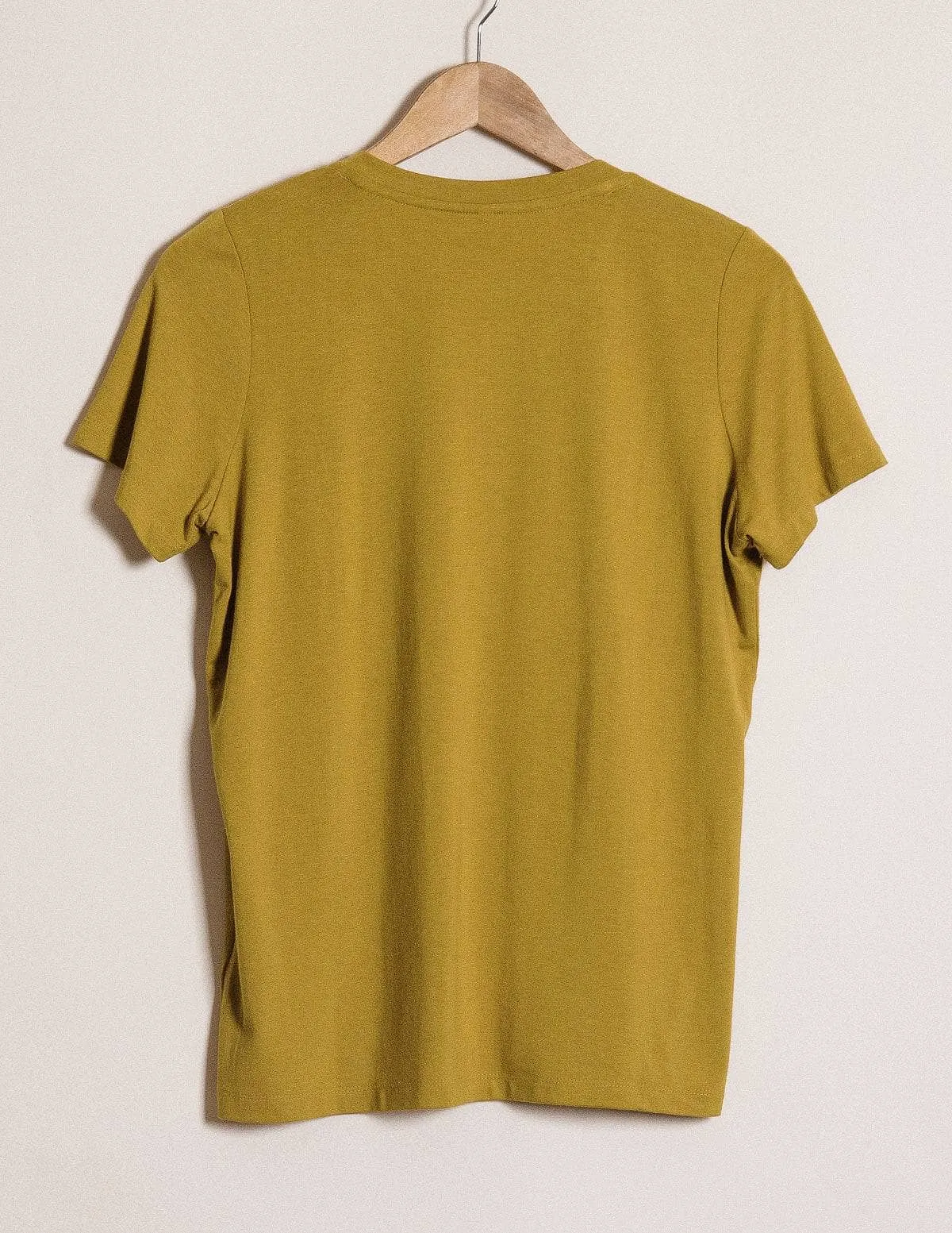 Bamboo / Organic Cotton V-Neck Tee - Mustard