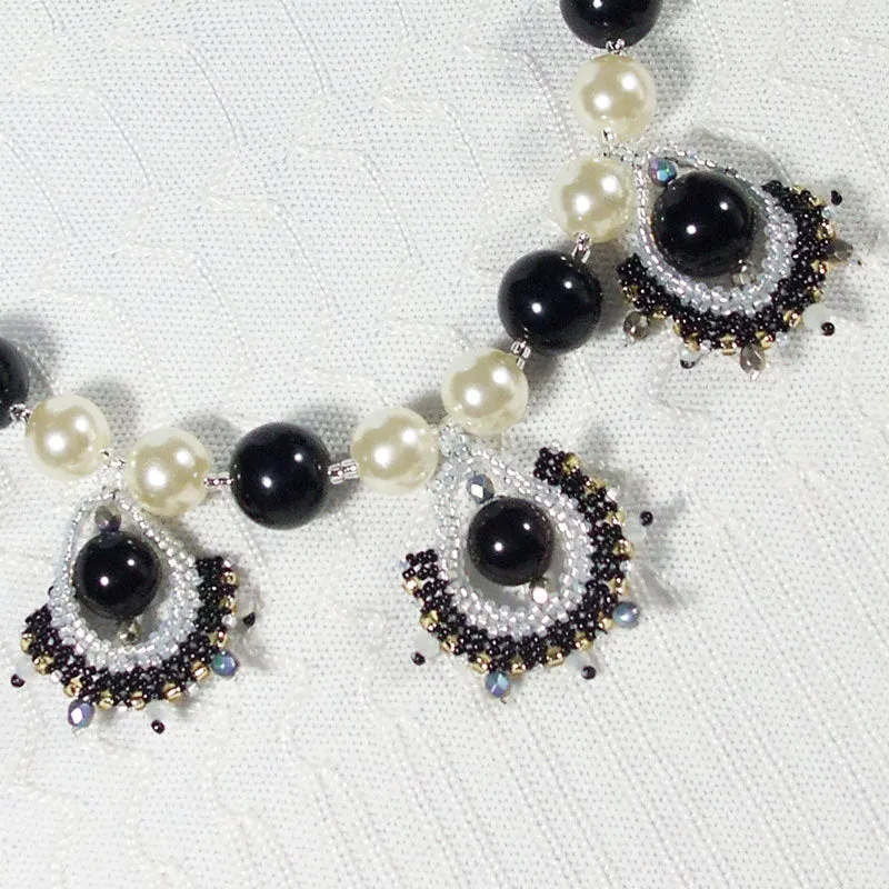 Belisa, Single Strand, Beaded Bead, Pearl Necklace