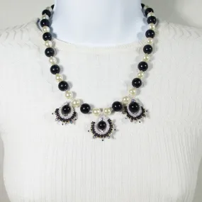 Belisa, Single Strand, Beaded Bead, Pearl Necklace