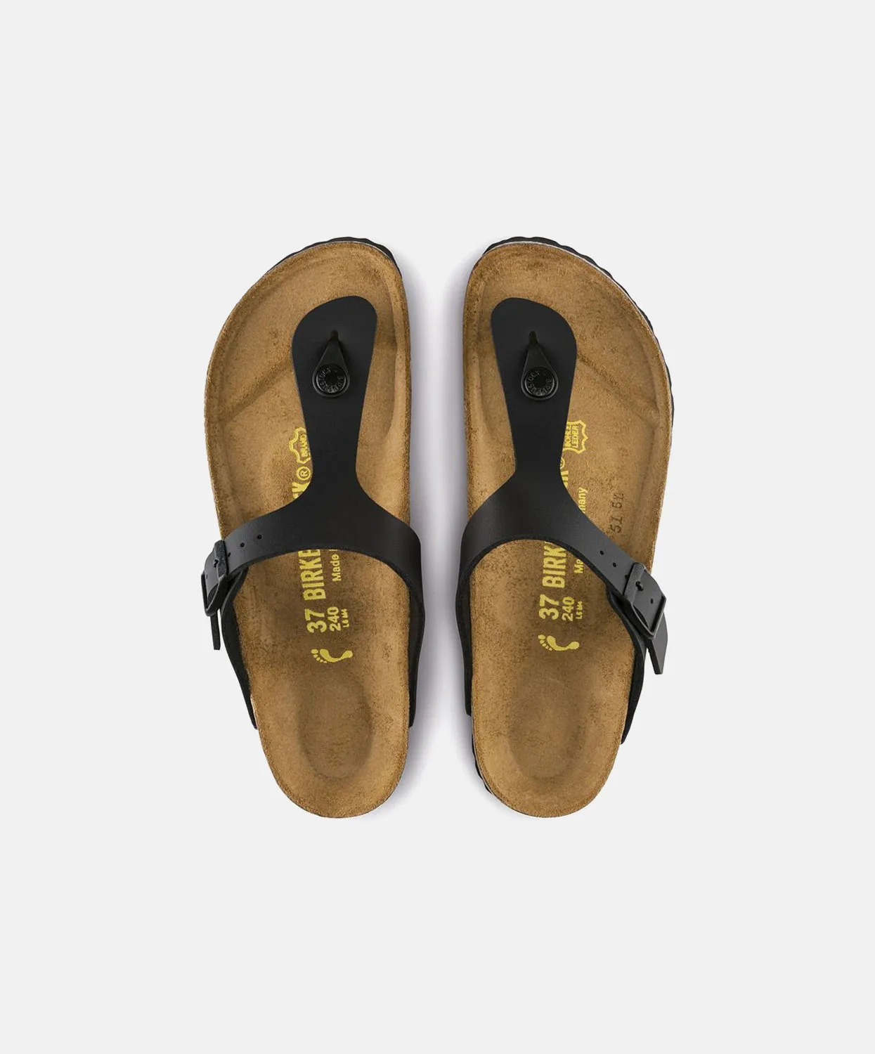 Birkenstock Gizeh Birko-Flor Black Sandals