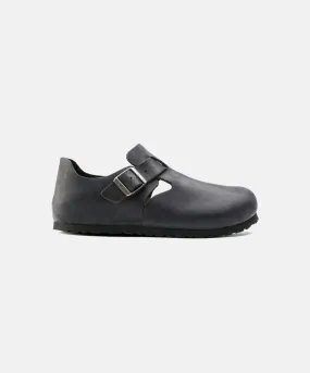 Birkenstock London Oiled Leather Black Shoes