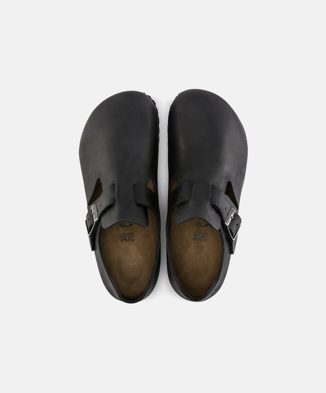 Birkenstock London Oiled Leather Black Shoes