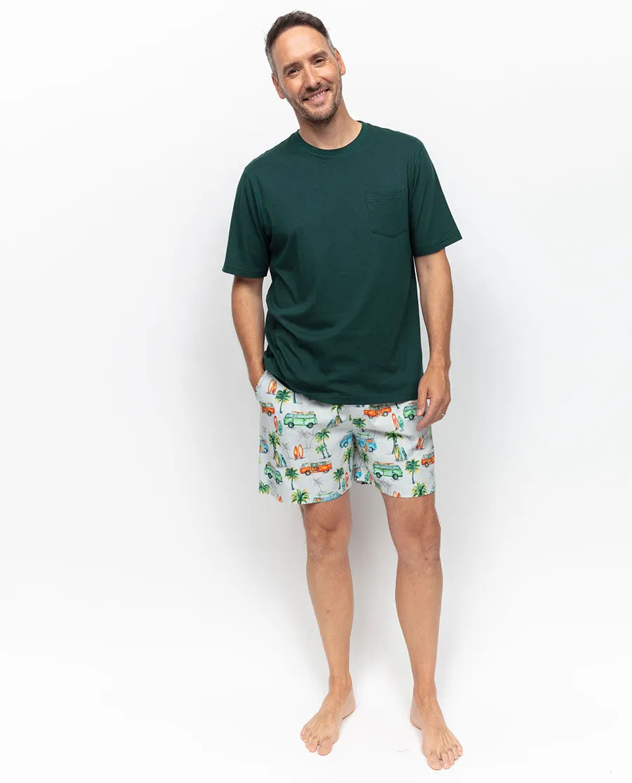 Bodhi Jersey T-shirt and Campervan Print Shorty Set