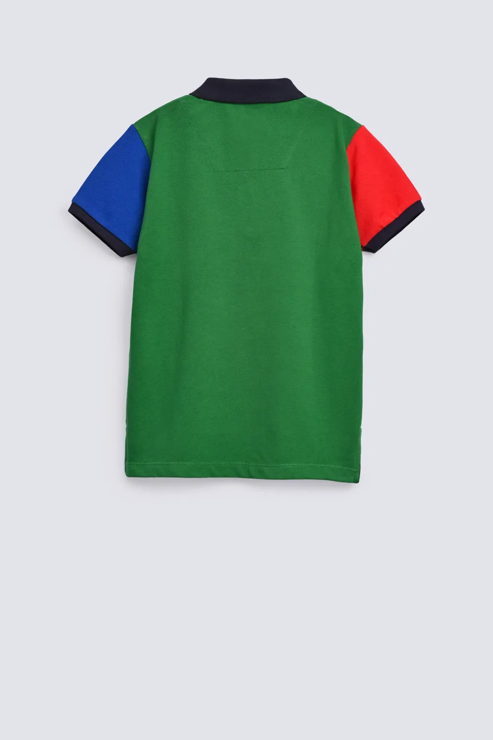 BOYS COLOR BLOCK POLO