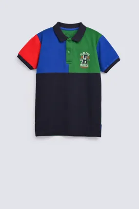 BOYS COLOR BLOCK POLO