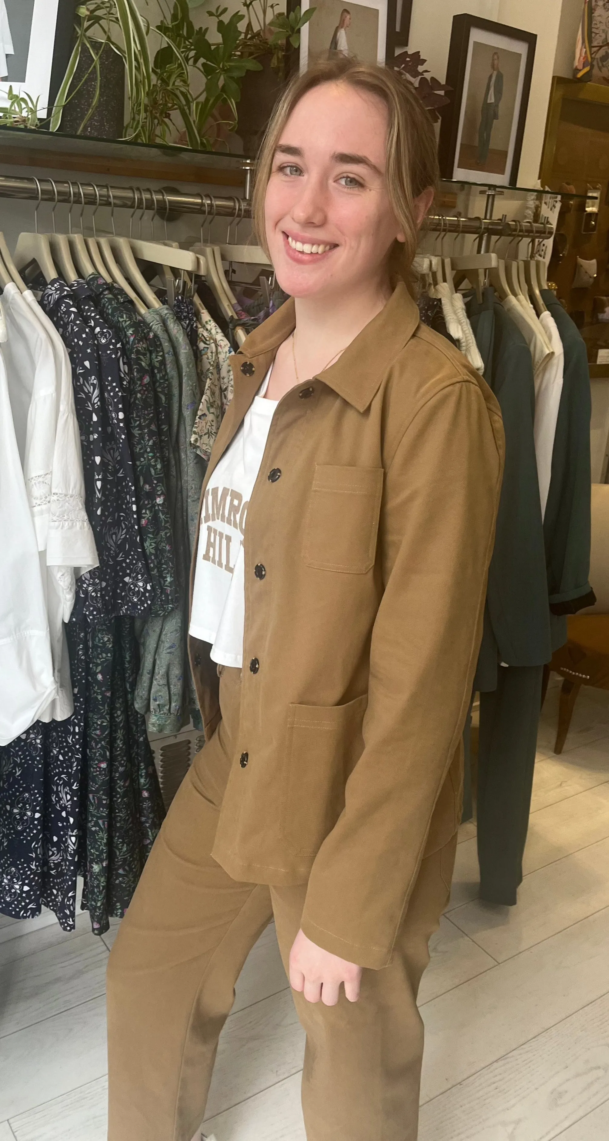 Caramel Cotton-Twill Pelli Jacket