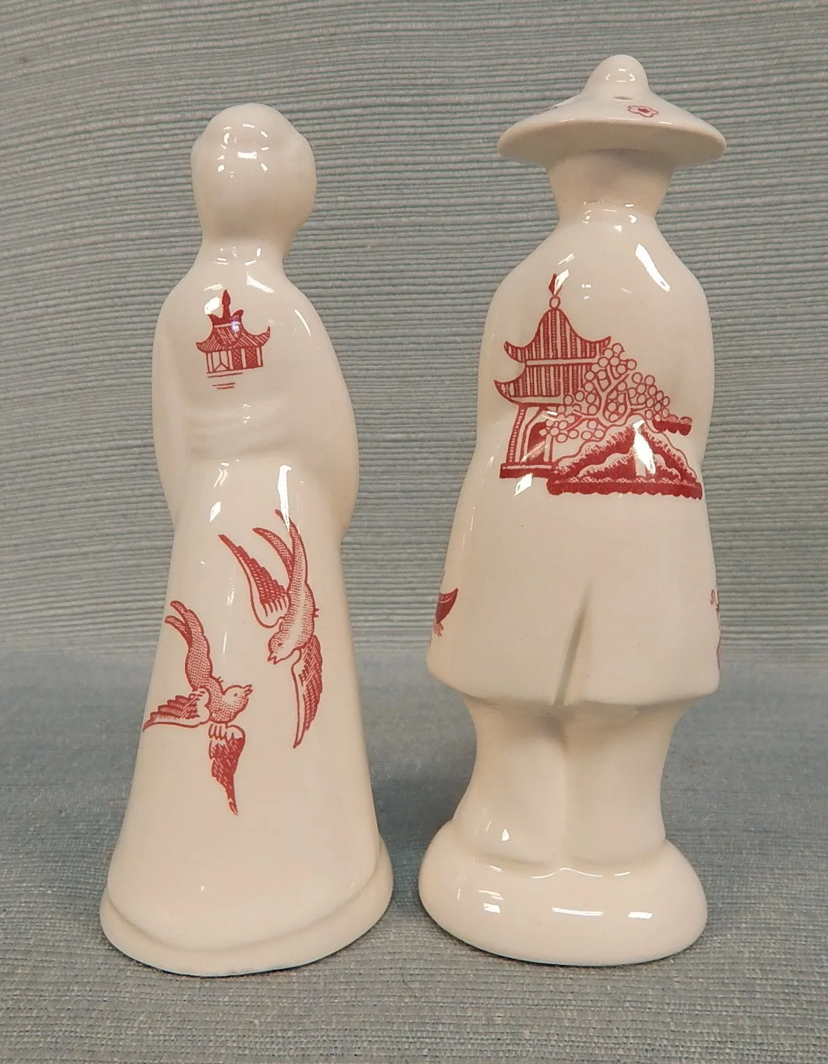 Churchill Red Willow Salt & Pepper Shakers - Like New