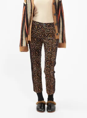 Cig Corduroy Trousers Leopard