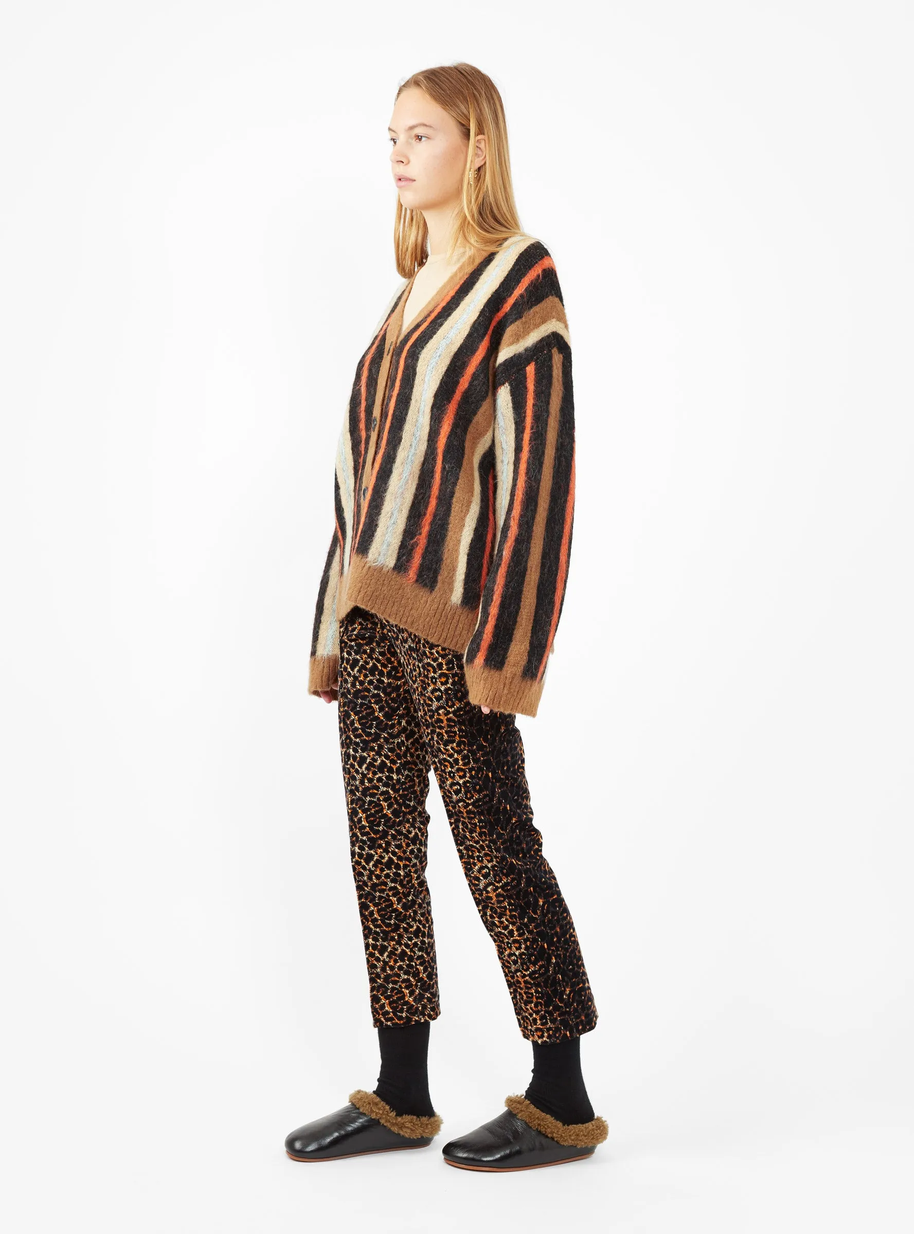 Cig Corduroy Trousers Leopard