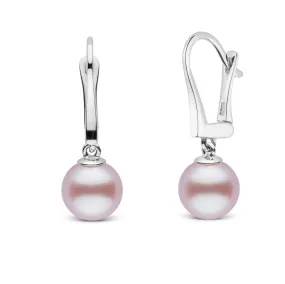 Classic Collection Lavender Freshadama Freshwater 8.5-9.0 mm Pearl Dangle Earrings