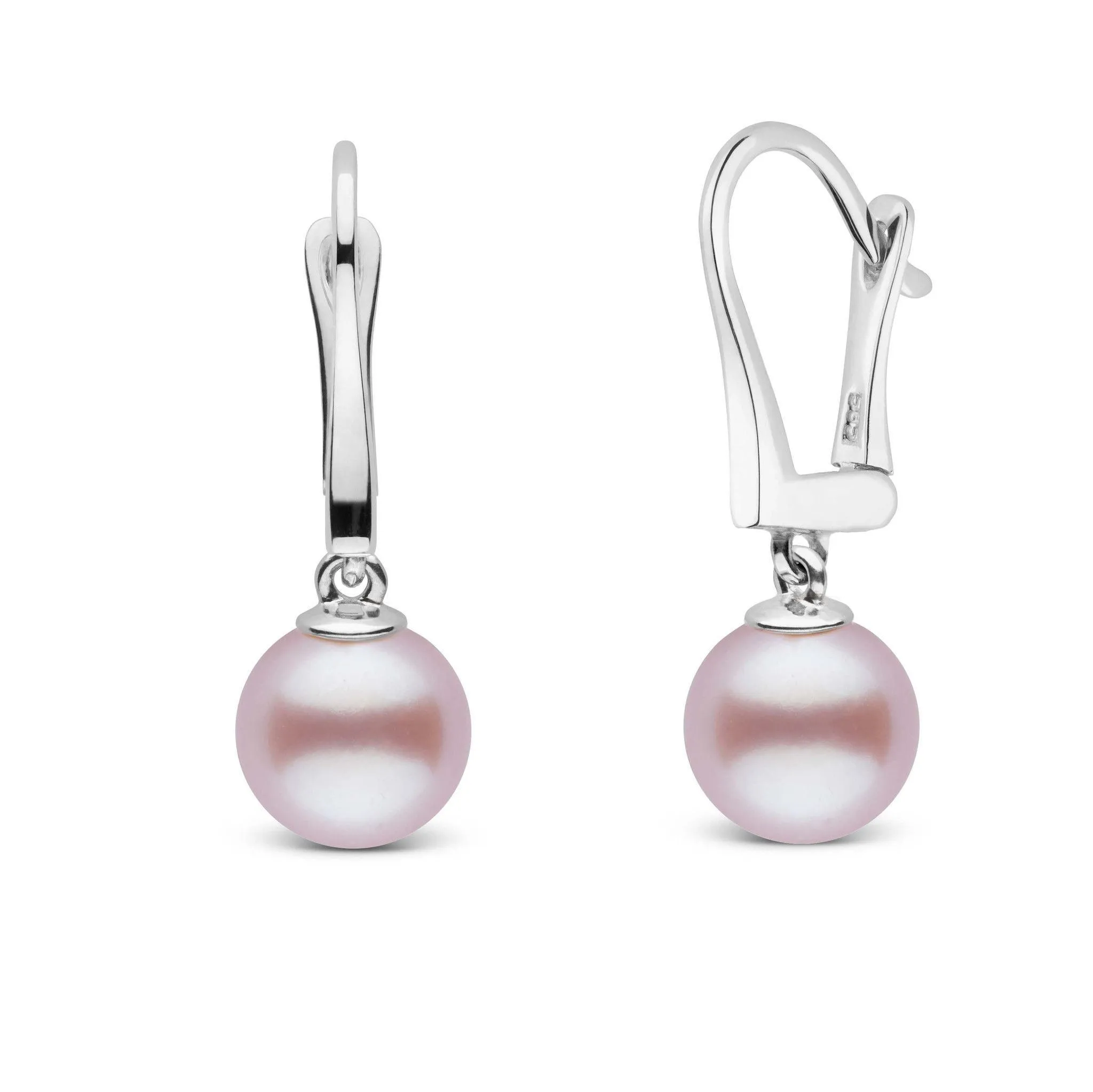 Classic Collection Lavender Freshadama Freshwater 8.5-9.0 mm Pearl Dangle Earrings