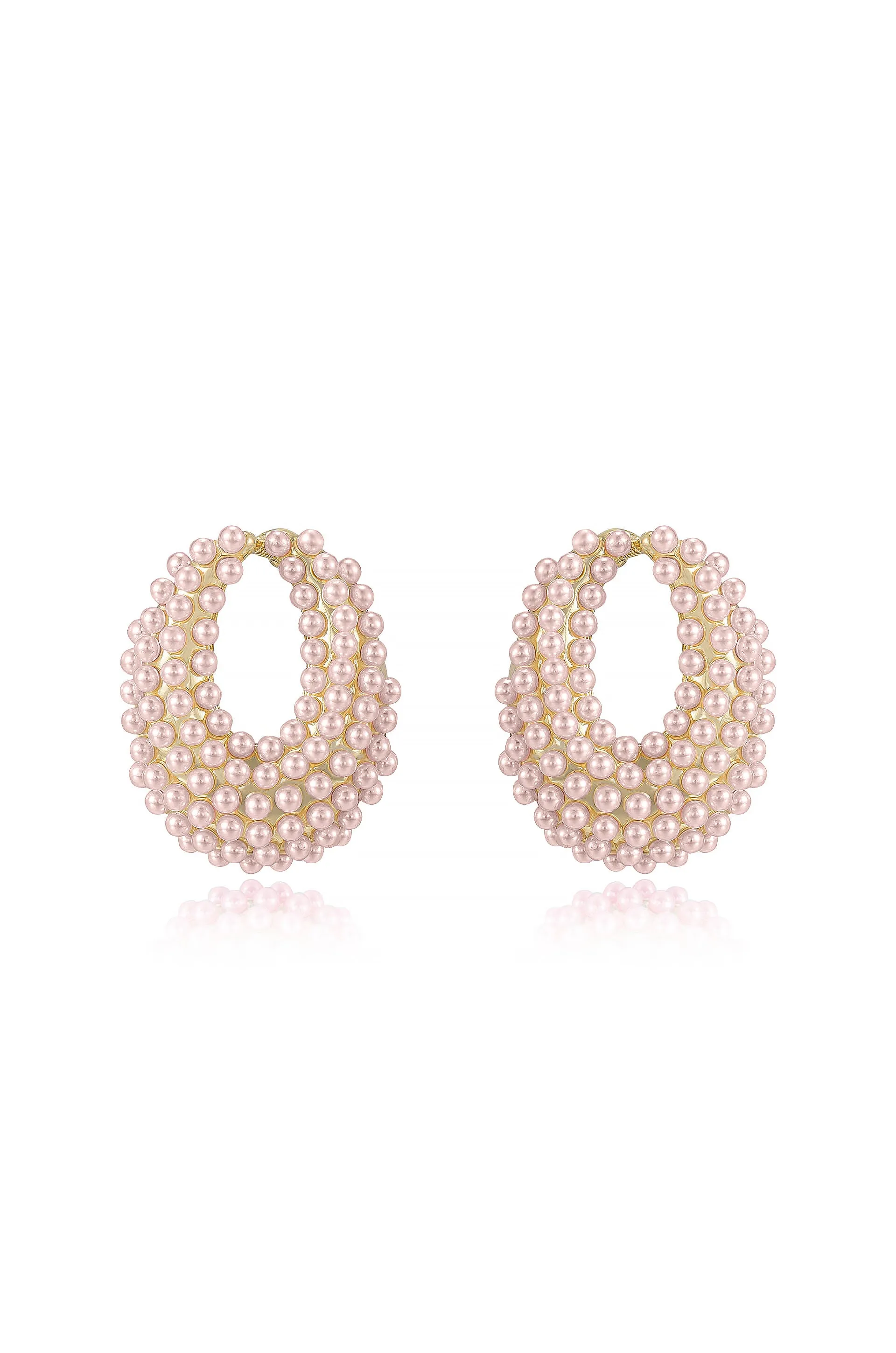 Classic Pearl Cluster Stud Earrings