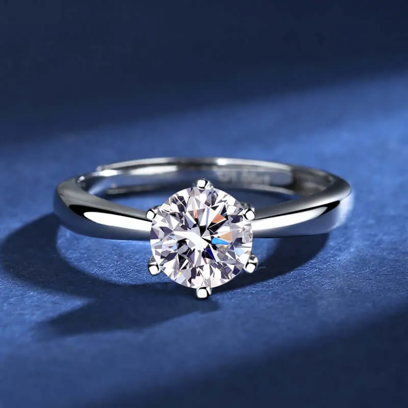 Classic Simple Moissanite Ring