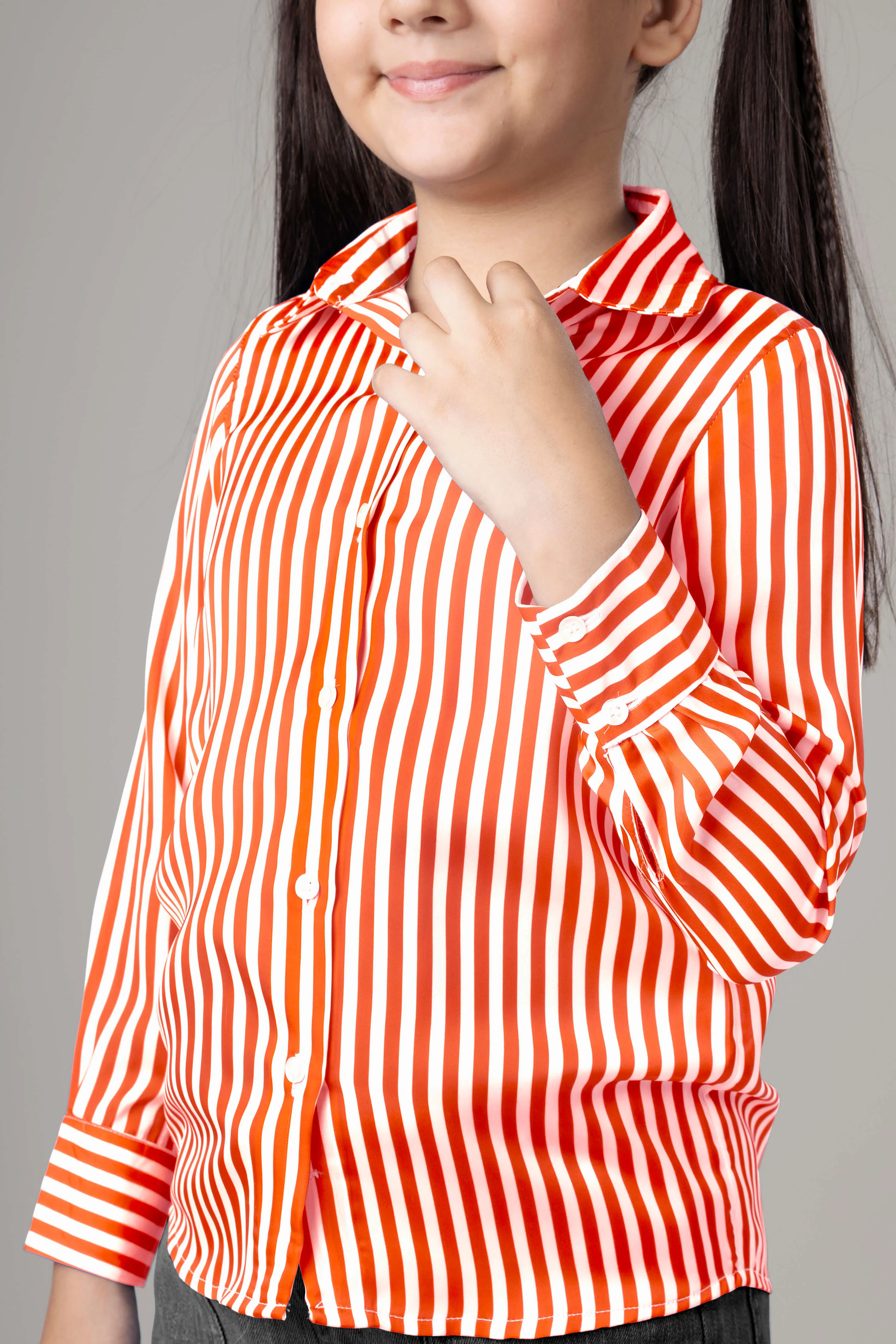 Classic Stripes Shirt For Girls