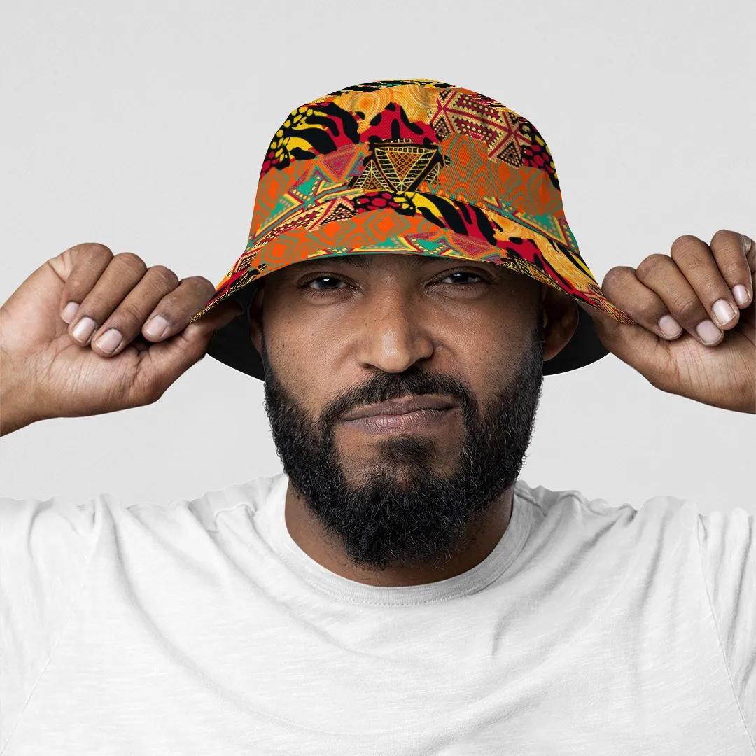 Colored African Patchwork Bucket Hat