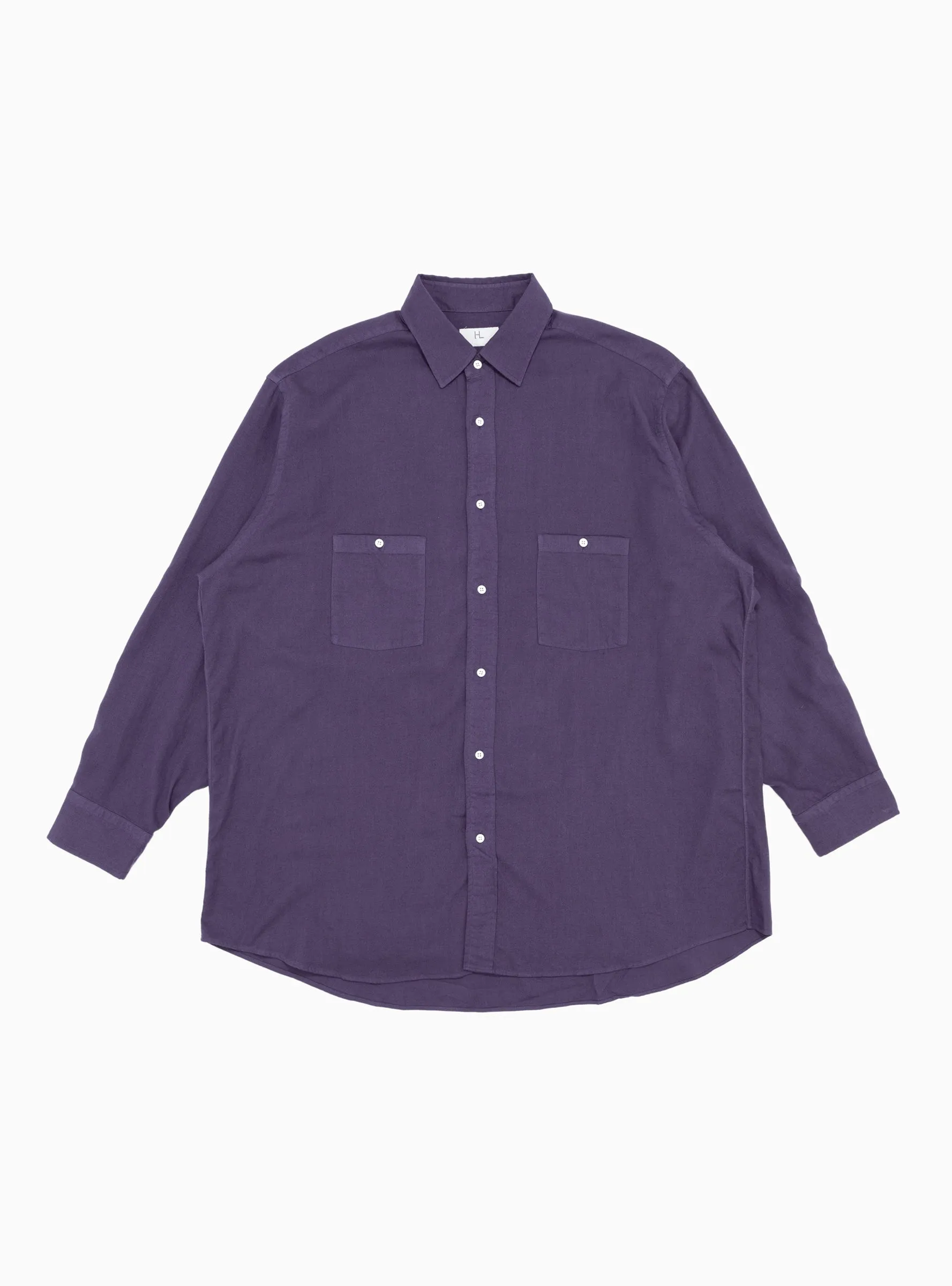 Cotton & Cashmere Work Shirt Purple