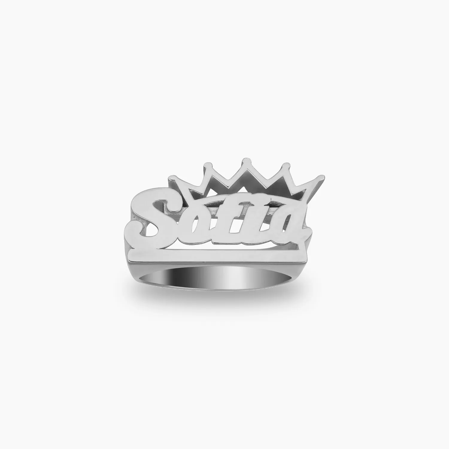 Crown Name Ring