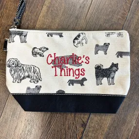 Custom Dog Things Canvas Pouch