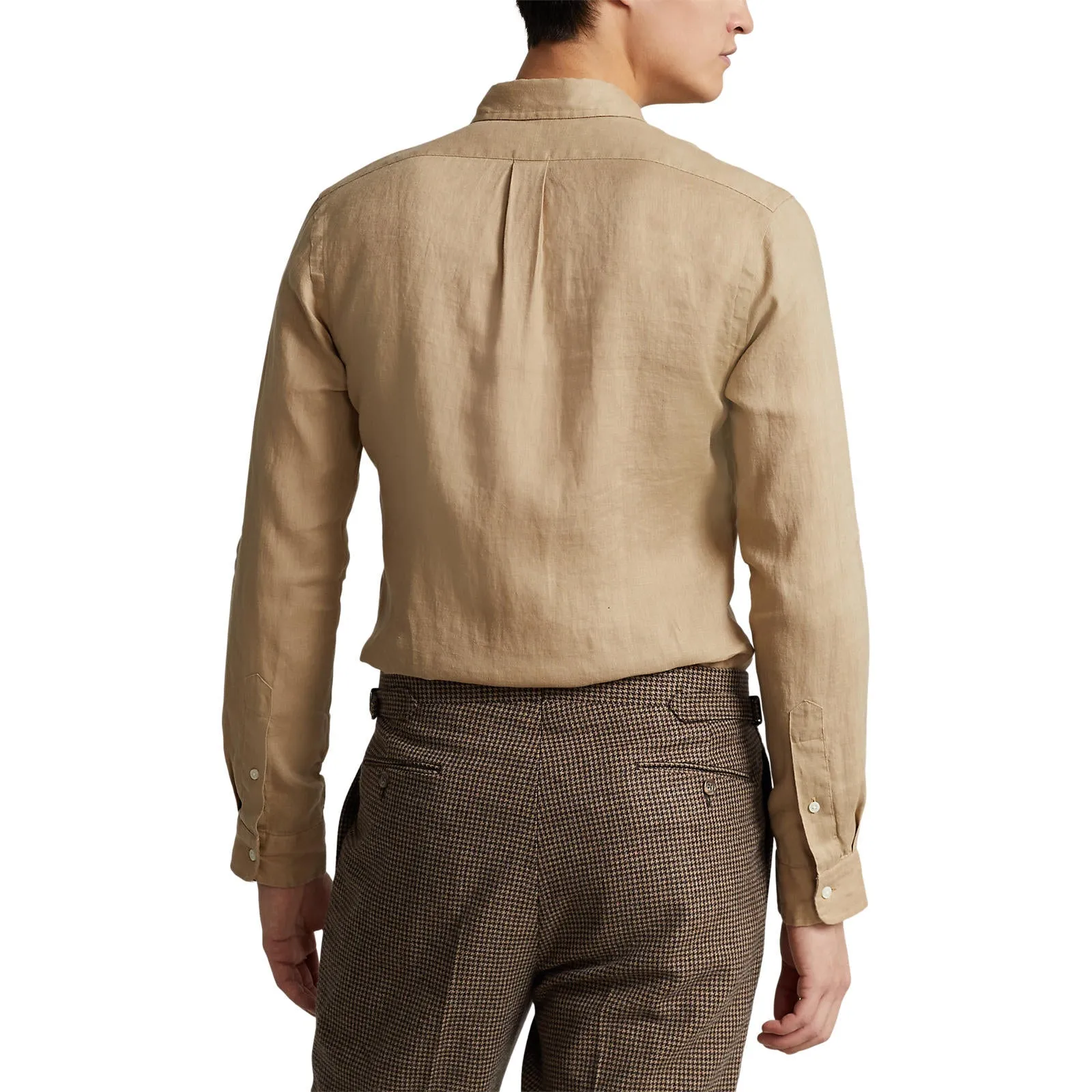 Custom Fit Linen Shirt - Vintage Khaki