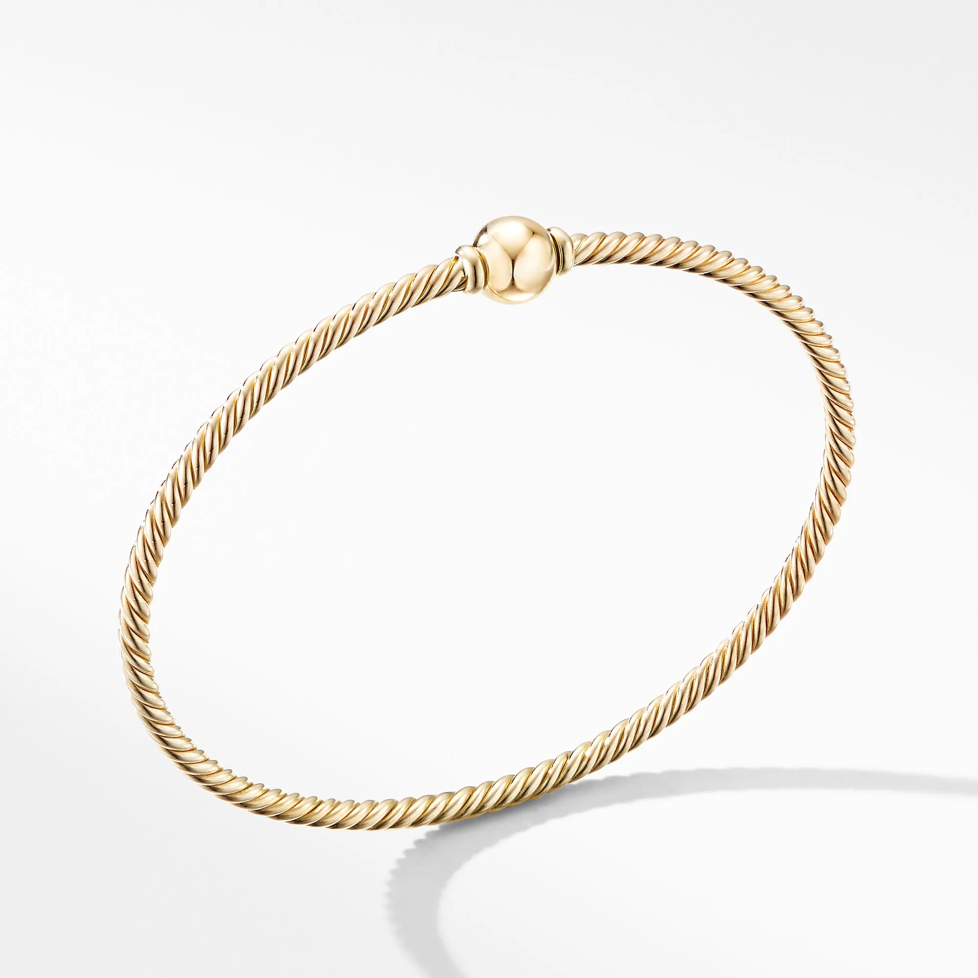 David Yurman Solari Center Station Bracelet in 18K Yellow Gold with Gold Dome