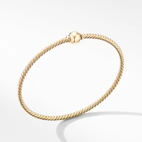 David Yurman Solari Center Station Bracelet in 18K Yellow Gold with Gold Dome