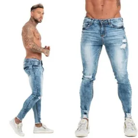 Denim Pants Mens Ripped Jeans