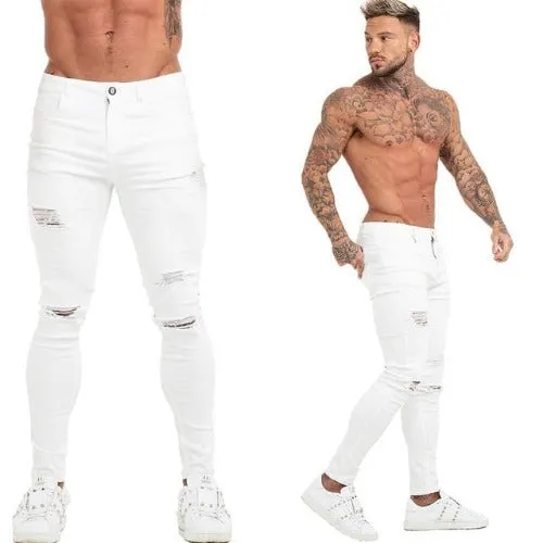 Denim Pants Mens Ripped Jeans