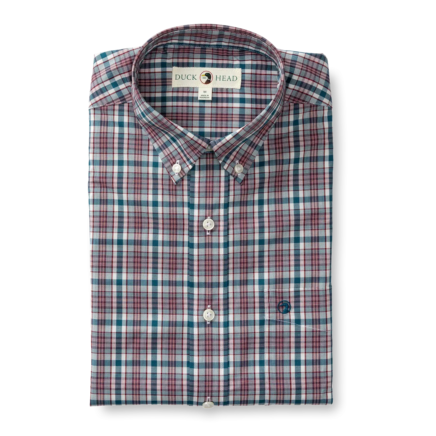 Duck Head Performance Poplin Sport Shirt Wallace Plaid