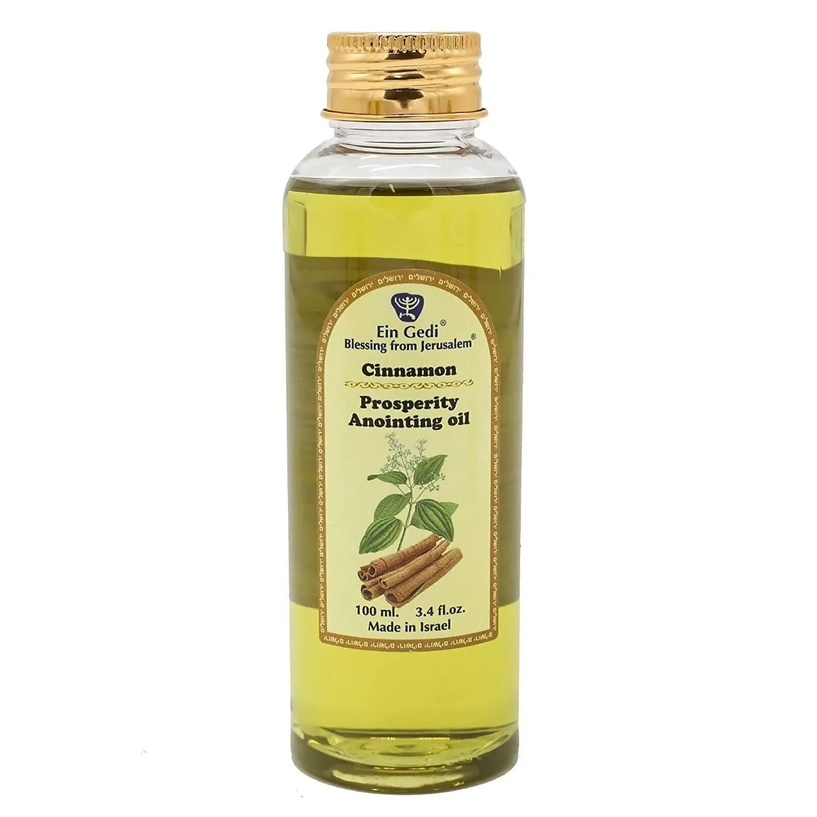 Ein Gedi Anointing Oil 100 ml - 3.4fl oz.From Holyland Jerusalem 100ml. Cinnamon