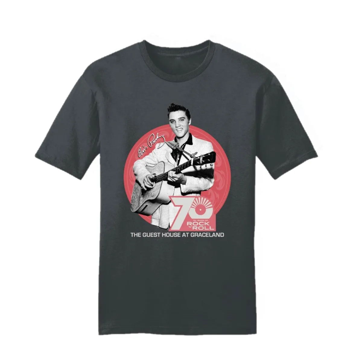 Elvis 70 Years Of Rock 'N Roll Front Back T-Shirt