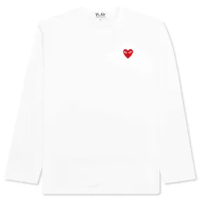 Emblem L/S T-Shirt - White