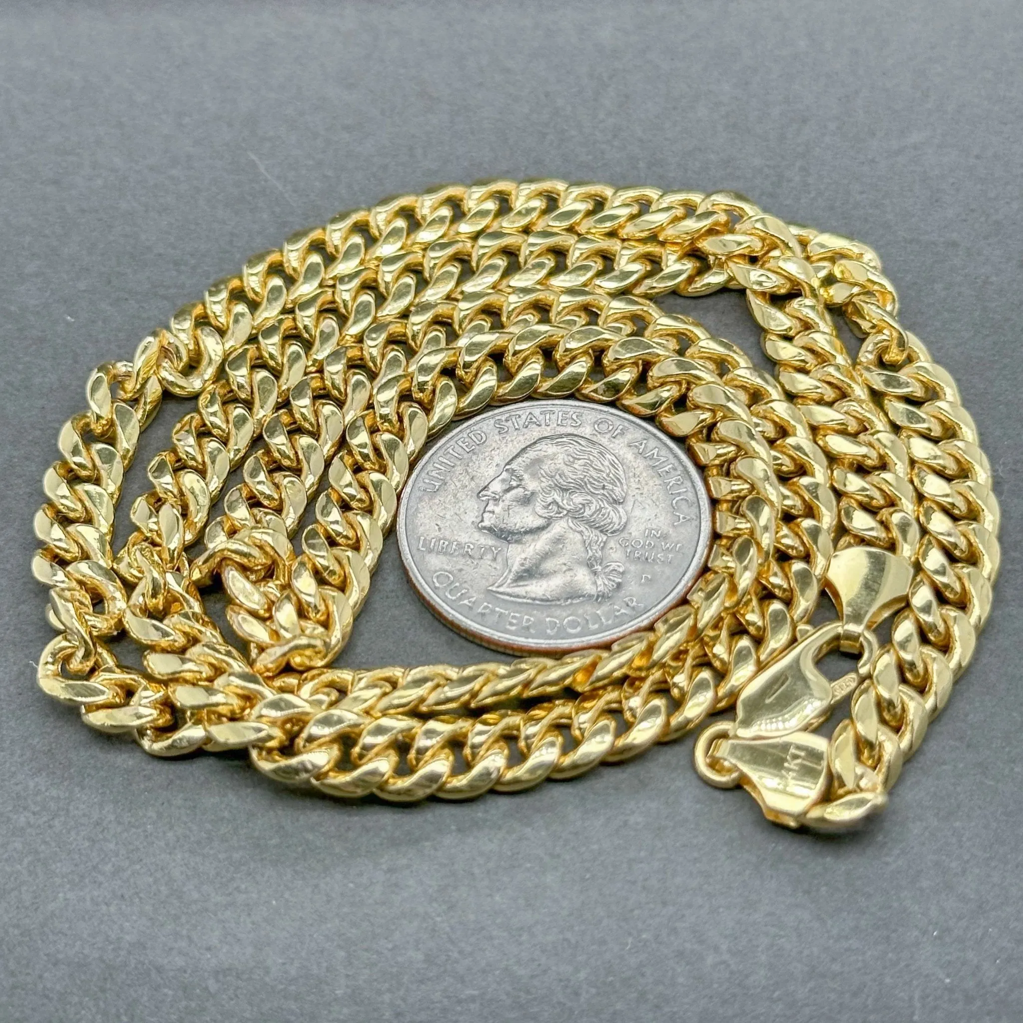 Estate 14K Y Gold 5.90mm 22” Curb Link Chain