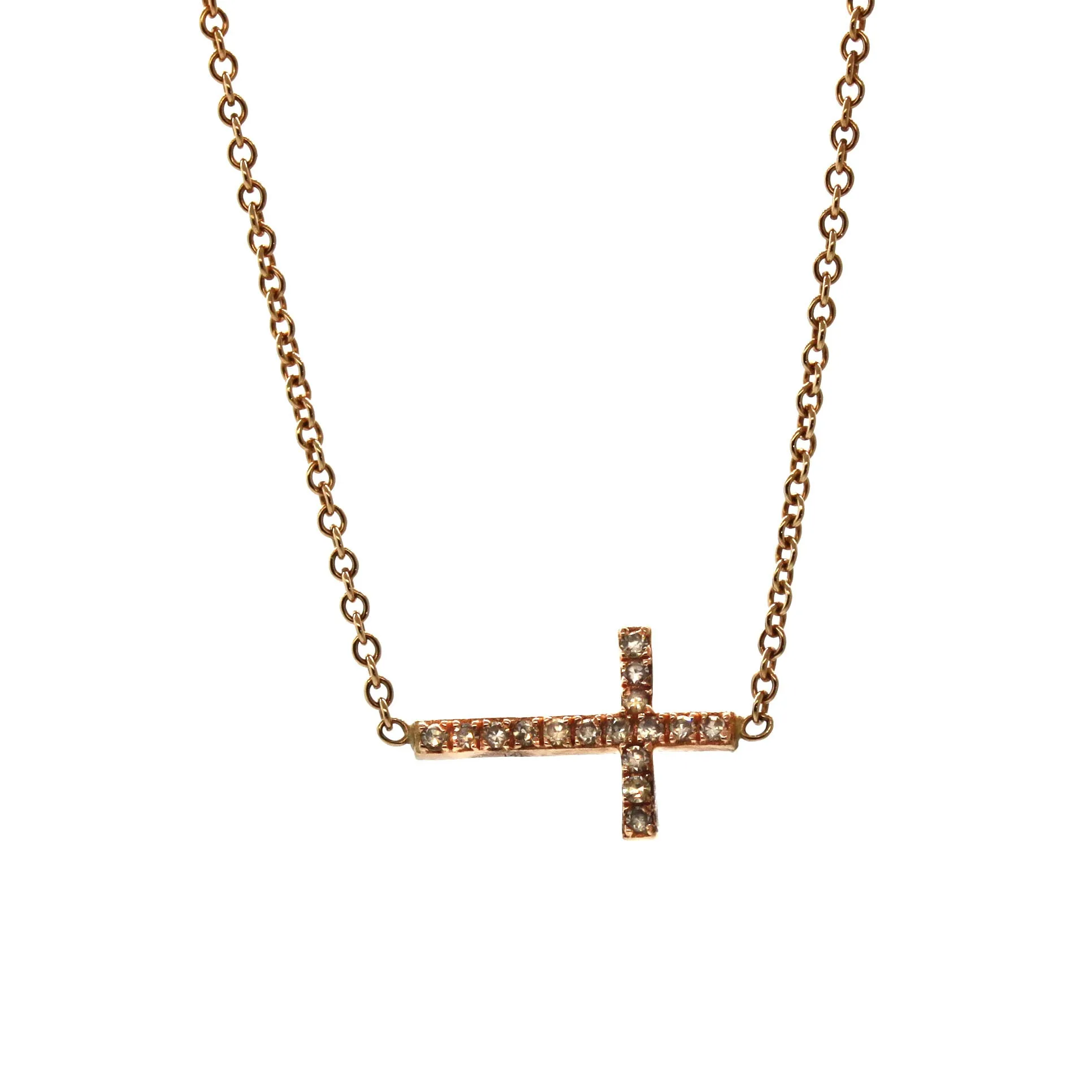 Everyday Diamond Cross Necklace