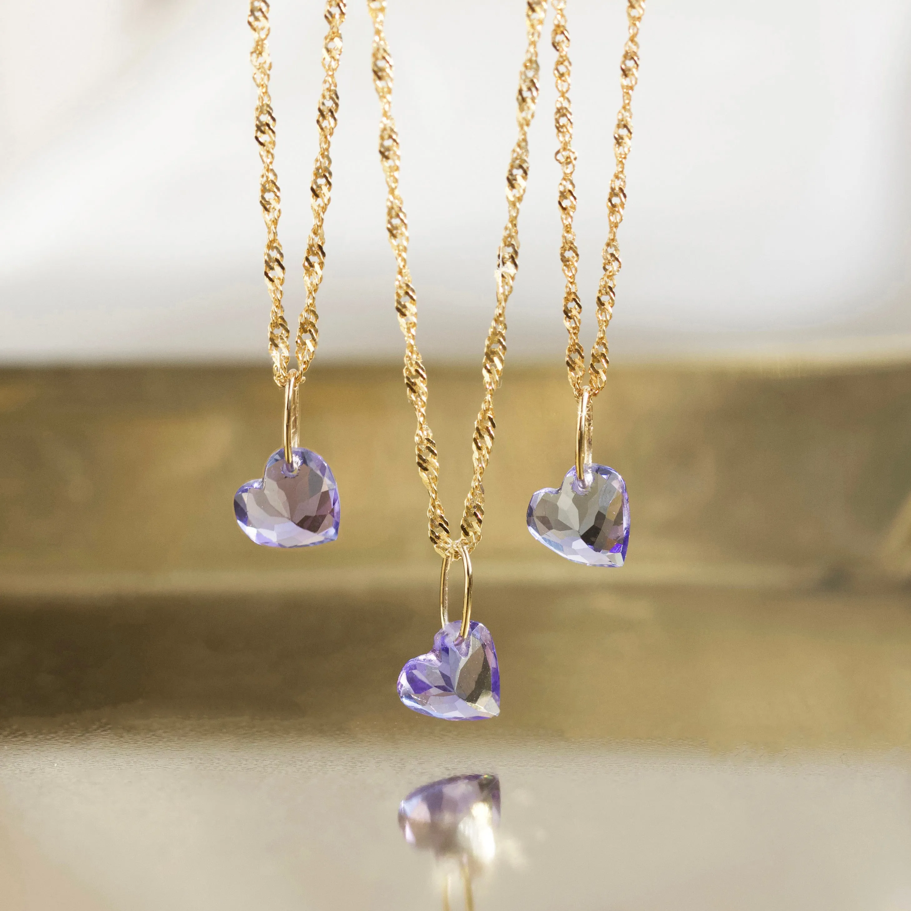 Exclusive Heart Tanzanite Necklace